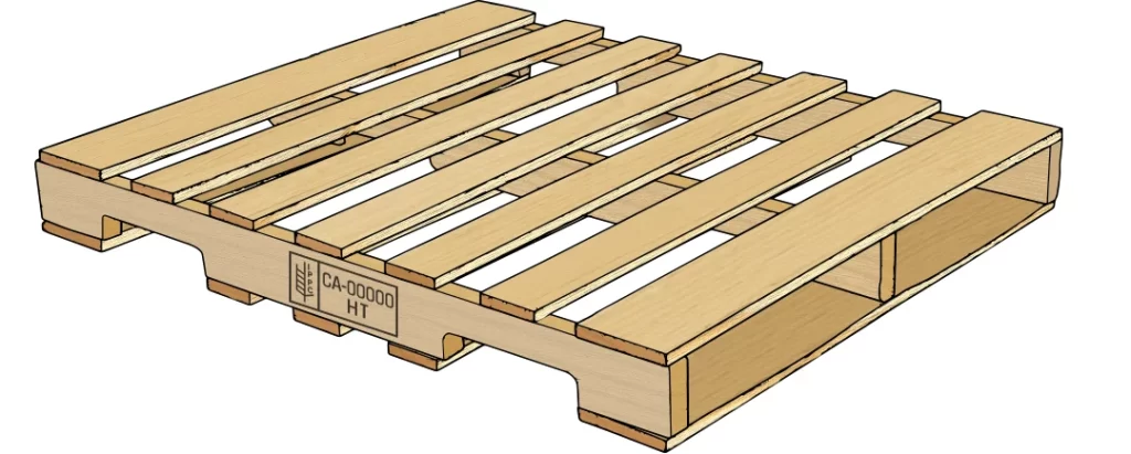 premium-a-grade-recycled-pallet graphic of a standard recycled wood pallet