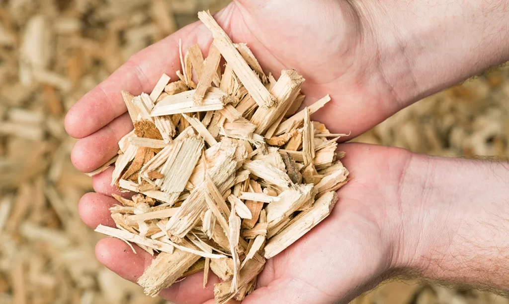 stbpallet-recycled-pallets two hands holding mulch in their palms